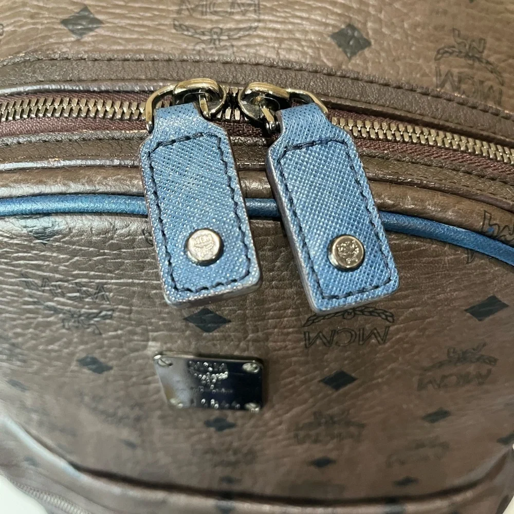 MCM LARGE BROWN VISETOS BACKPACK - Picture 5 of 16